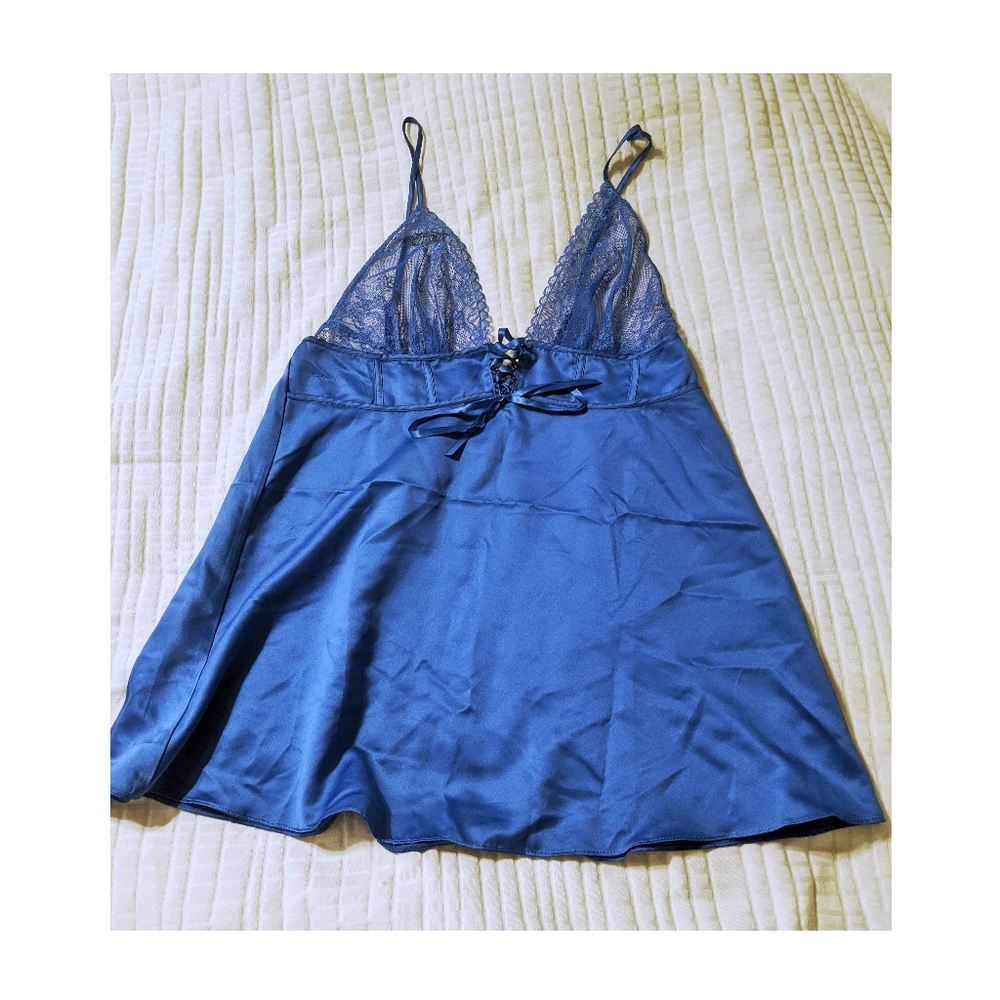 Adore Me Blue Baby Doll Top